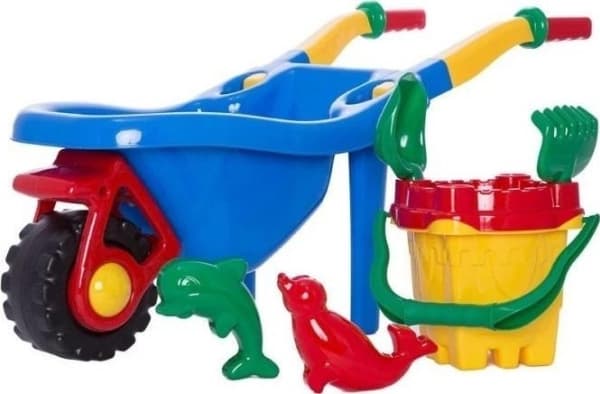 Trillebår med et sett med 6 låser MIX