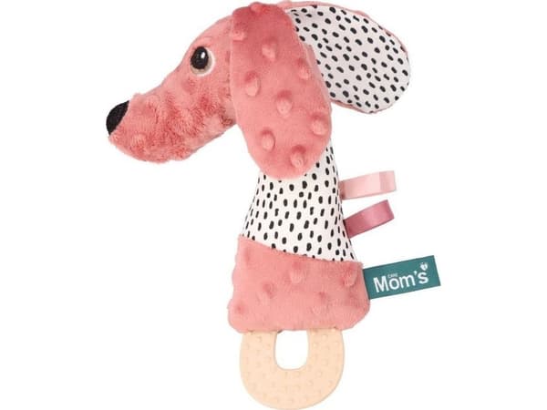 Hencz Toys Jamis squeaker leketøy med biter pastell rosa