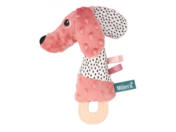 Hencz Toys Jamis squeaker leketøy med biter pastell rosa