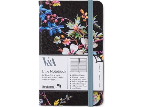 Bookaroo Notatnik Journal A6 Kilburn Black Floral