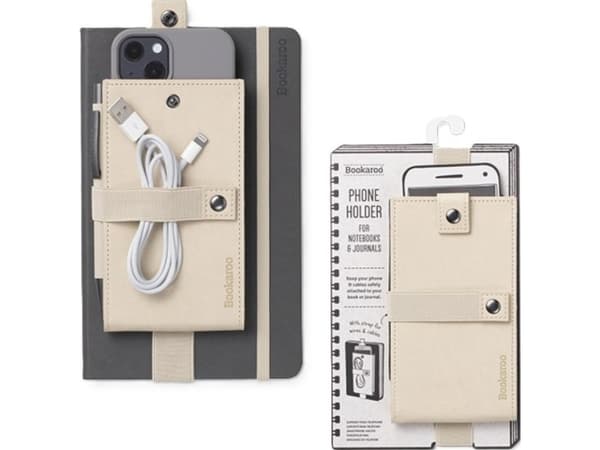 Bookaroo Phone Holder kremowy uchwyt na smartfon