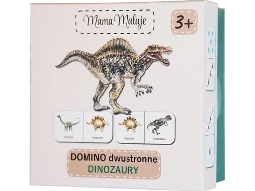 Mama Paints Dominoes kaksipuolinen dinosaurukset