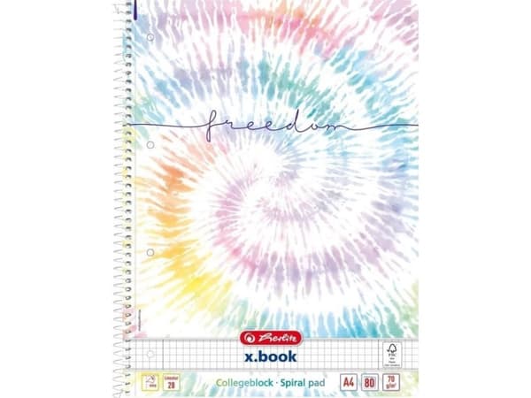 Spiral notatbok A4/80K kr Ny Batik FL (5stk) |
