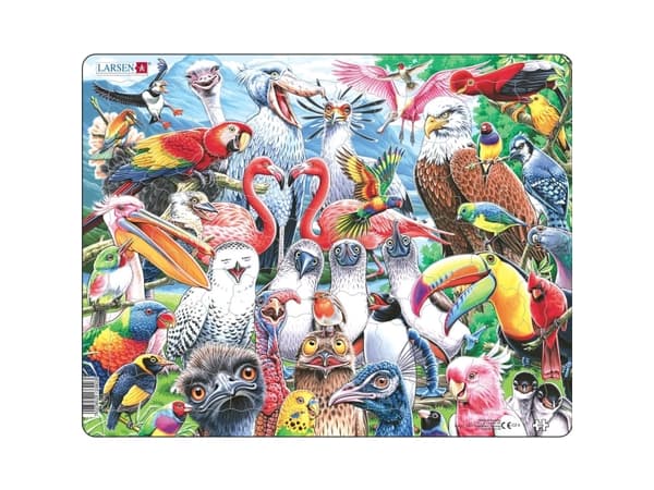 Larsen palapeli Happy Birds of the World Maxi - Maailman linnut