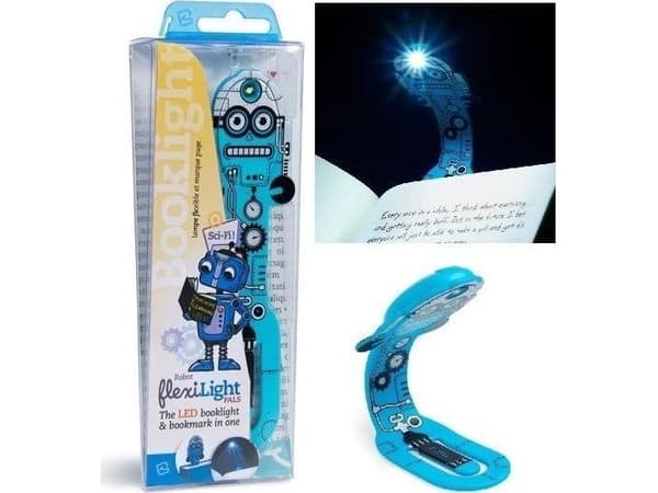 Thinking Gifts Flexilight Pals Robot Blue - Lampka do książki