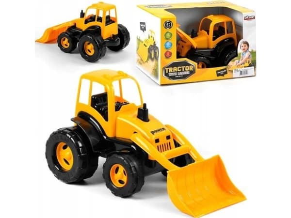 Traktor med skopa