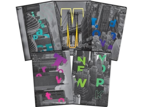 Notebook A5/60K line City (10pcs) TOP2000 |