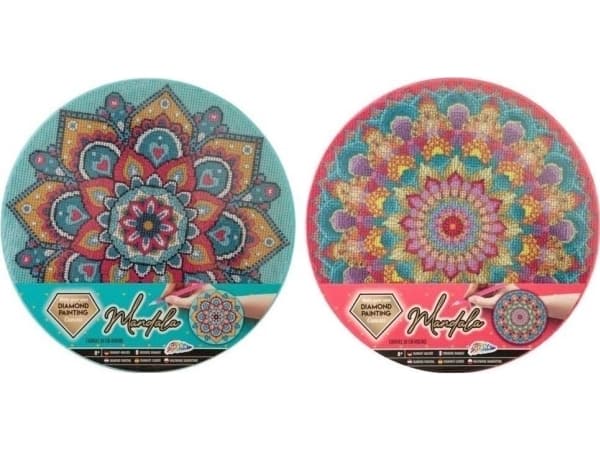 Diamantmosaik Mandala Canvas 30cm