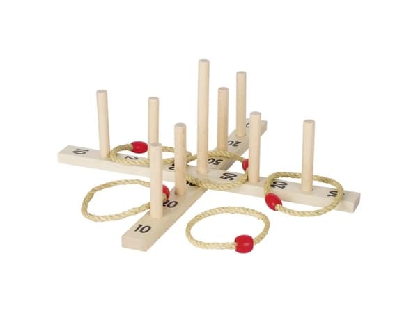 Goki Hoopla game with 5 sisal rings, Ringkast, 3 år