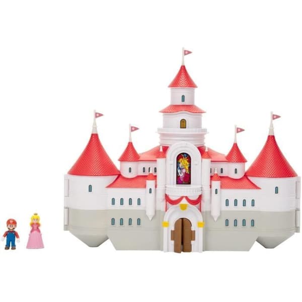 Playset Mini Deluxe serie 1 - Princess Peach's Castle - Super Mario Movie - JAKKS