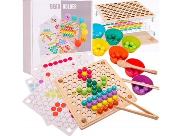 LearnHow Wooden-spill - Mosaikk-puslespill