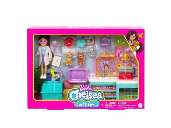 Barbie Chelsea voi olla lemmikkieläinten eläinlääkäri