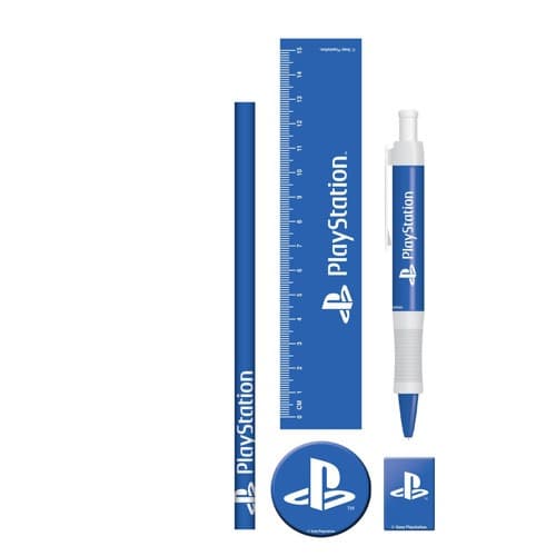 Pyramid Playstation (classic White  Blue) Stationery Set