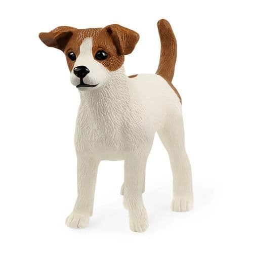 Leksaksfigur - SCHLEICH - Jack Russell Terrier - Brun - Vit - Farm World