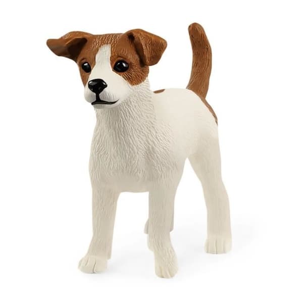 Leksaksfigur - SCHLEICH - Jack Russell Terrier - Brun - Vit - Farm World