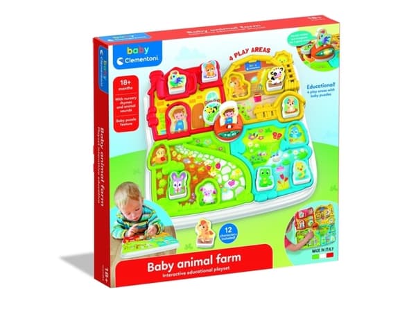 Clementoni Animals Baby Farm Interaktivt musikaliskt pussel