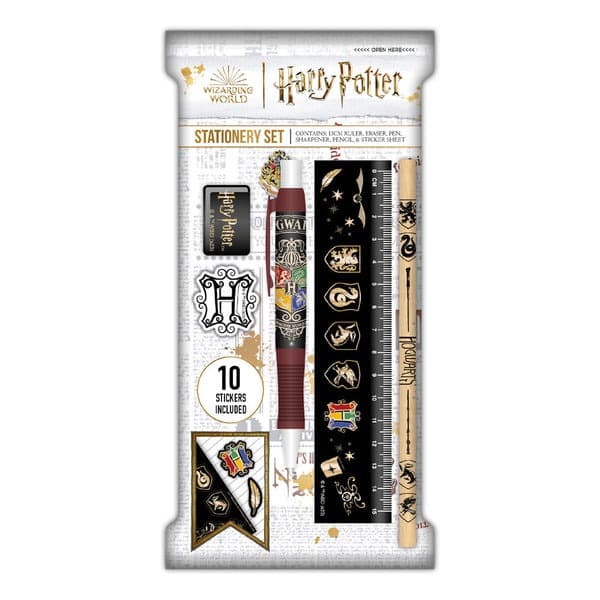 Blue Sky Harry Potter Stationery Paper Pouch - Colourful Crest