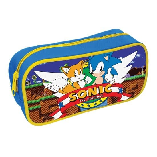 Pyramid Sonic The Hedgehog (retro Green Hill Zone) Rectangle Pencil Case