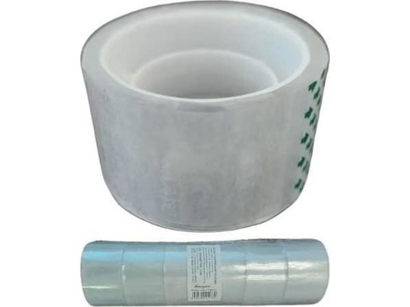 Selvklebende tape 24mmx10m gjennomsiktig (6stk)