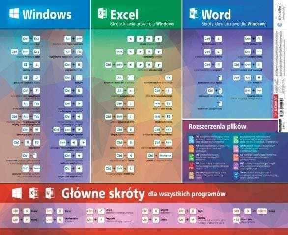 Demart Skrivebordsblokk med snarveier til MS Office