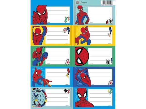 Klistremerker til bærbare Spider Man EDUKAMP