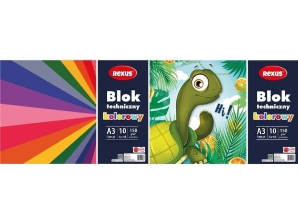 Teknisk pad A3/10K farget EDUKAMP