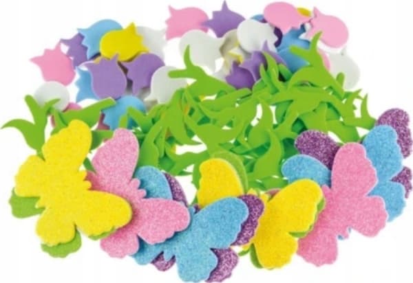 BREWIS Vaahtomuovitarrat kukkia glitter 92kpl