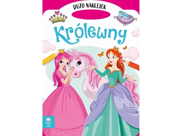 Böcker och roliga prinsessor - utskärningsbok