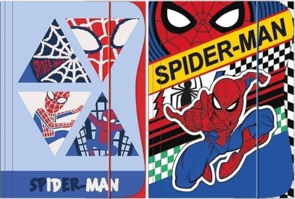 Mappe med strikk A4 Spider Man EDUKAMP