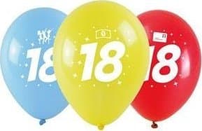 Trykte anledningsballonger 18 28cm 3stk