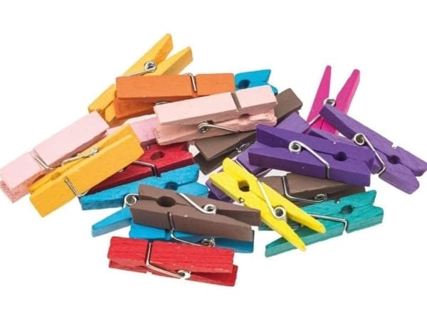 Fargede klips 3,5cm 20stk EDUKAMP