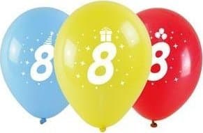 Trykte ballonger 8 28cm 3stk