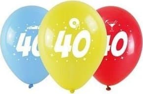 Sporadiske ballonger med trykk 40 28cm 3stk