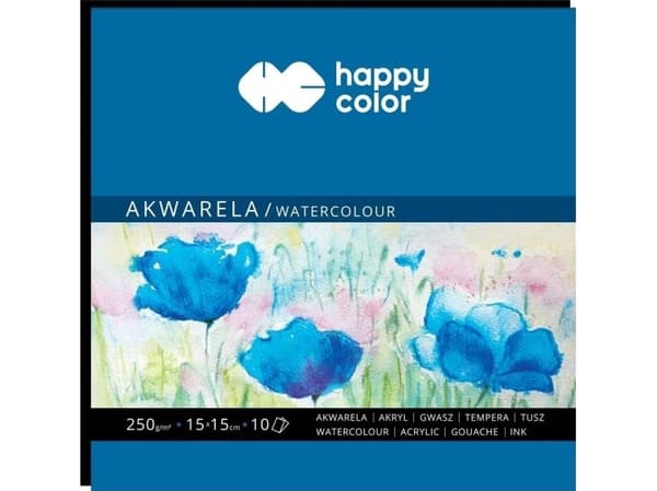 GDD Blok akwarelowy Art 15x15cm/10K 250g HAPPY COLOR