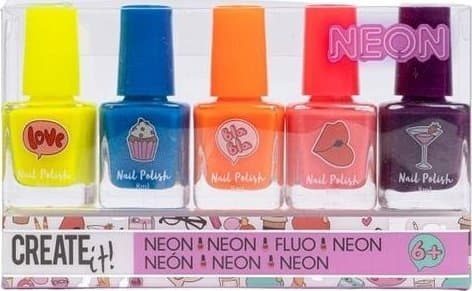CREATE IT! neon kynsilakka 5-pack 84514 /6