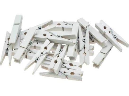Valkoiset soljet 2.5cm 20kpl EDUKAMP