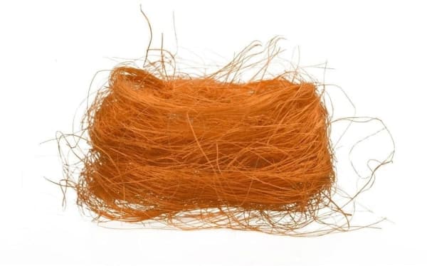 Vårdekorativ sisal Creme orange