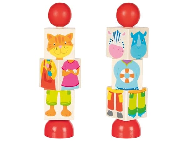 Goki Rotatable puzzle animals, 1 vuosi/vuosia, Puu, Monivärinen