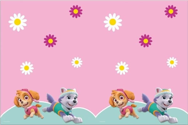 PROCOS Paw Patrol Skye and Everest birthday tablecloth - 120 x 180 cm - 1 pc universal