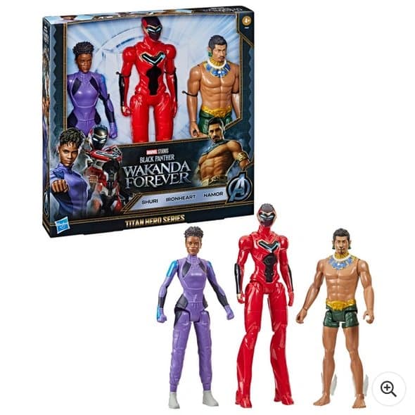 Black Panther Wakanda Forever Titan Hero Series 3 Figure Pack
