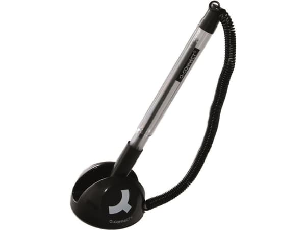 Q-Connect fjäderbelastad penna 0,7 mm, blå 5705831008410