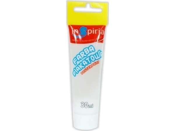 SKEMA Plakatmaling i tube, hvit, 30 ml (6 stk)