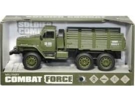 Militär lastbil med ljus