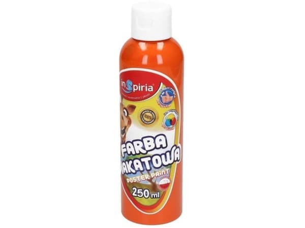Orange posterfärg 250 ml