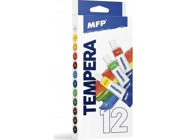 MFP papirfarger tempera 12szt 12ml 6300357