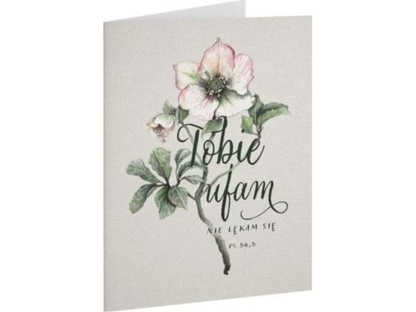 Sharon Fällbart kort - Jag litar på dig - Blomma