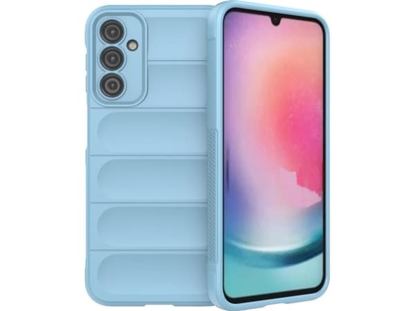 Hurtel Magic Shield-deksel til Samsung Galaxy A24 4G fleksibelt pansret deksel lyseblått