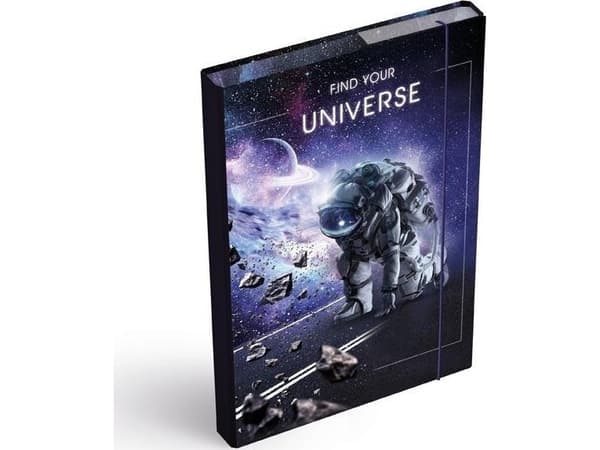 Teka Taitettava kansio pyyhekumin kanssa A4 Universe
