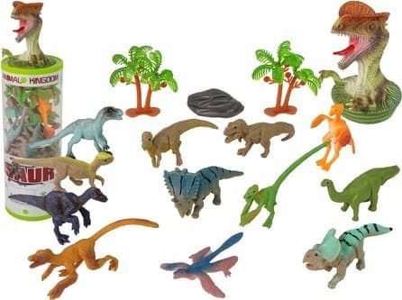 LeanToys Djur Dinosaurier Figurer 12st Tillbehör I Tub