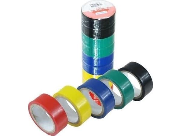 DIAGRAM PVC-tape 4,5 m, fargerik (10 stk)
